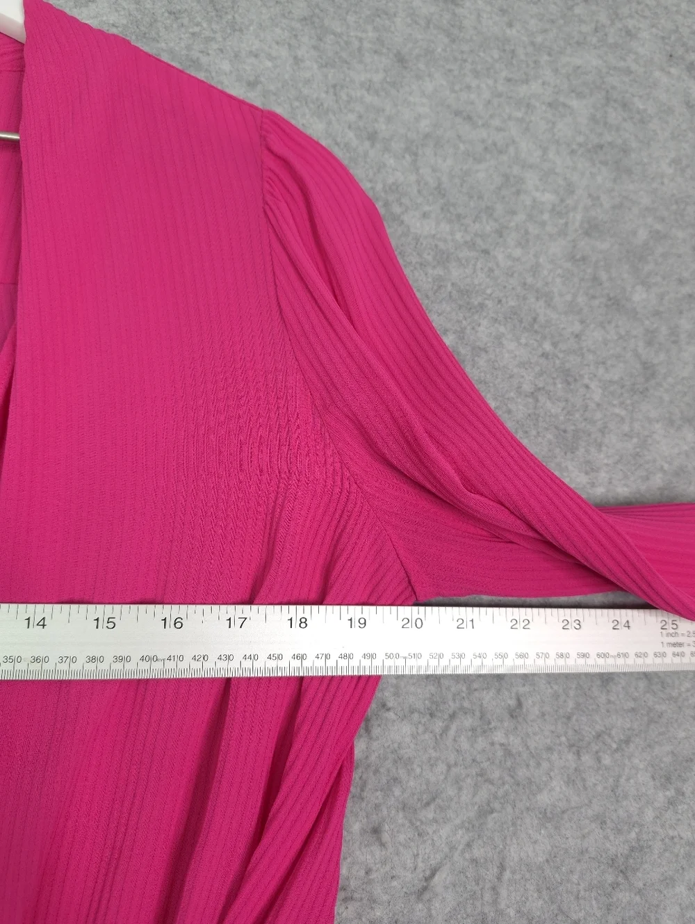 Sezane Abelia Wrap Blouse In Pink - Picture 10 of 12